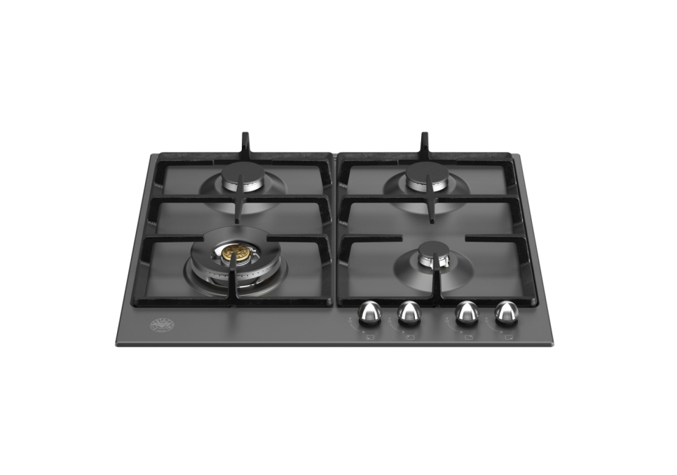 Heritage gas hob, 60 cm, Matt black - Bertazzoni in the group Barbecues, Stoves & Ovens / Stoves / Gas & induction hobs at KitchenLab (1403-20777)
