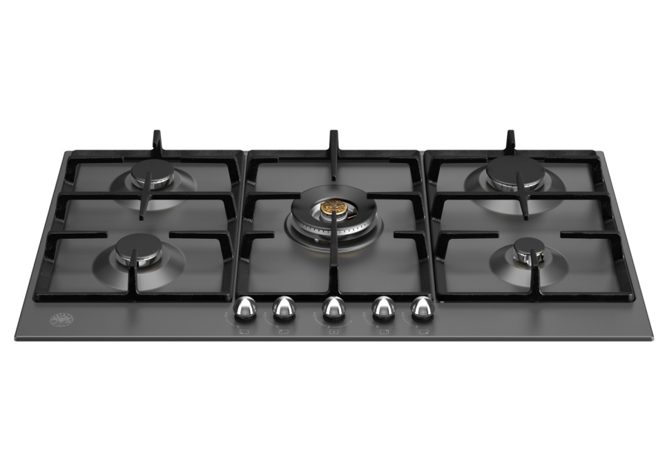 Matte black gas hob, 90 cm, Heritage - Bertazzoni in the group Barbecues, Stoves & Ovens / Stoves / Gas & induction hobs at KitchenLab (1403-20778)
