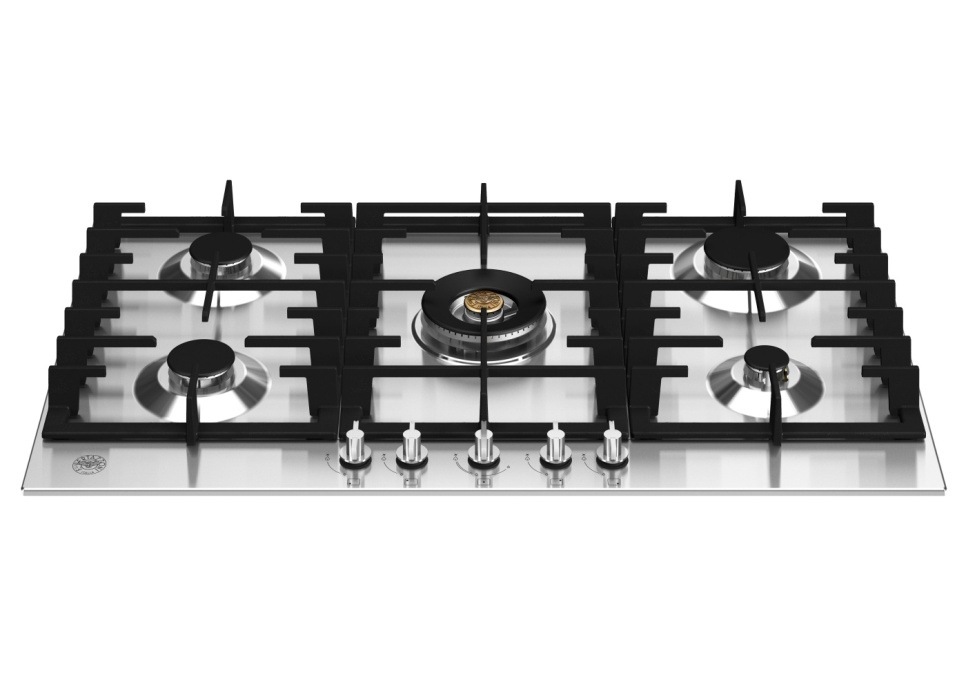 Stainless gas hob, 90 cm, Modern - Bertazzoni in the group Barbecues, Stoves & Ovens / Stoves / Gas & induction hobs at KitchenLab (1403-20781)