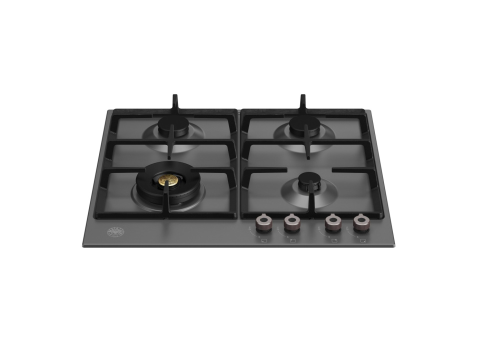 Matt black gas hob, 60 cm, Professional - Bertazzoni in the group Barbecues, Stoves & Ovens / Stoves / Gas & induction hobs at KitchenLab (1403-20784)