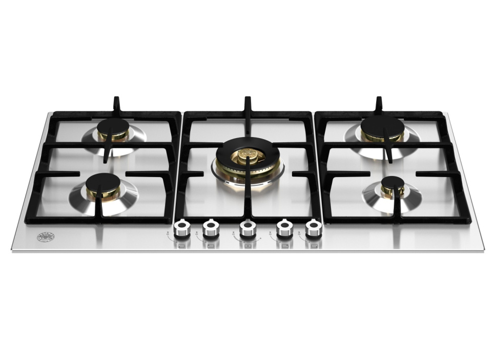Stainless gas hob, 60 cm, Professional - Bertazzoni in the group Barbecues, Stoves & Ovens / Stoves / Gas & induction hobs at KitchenLab (1403-20785)