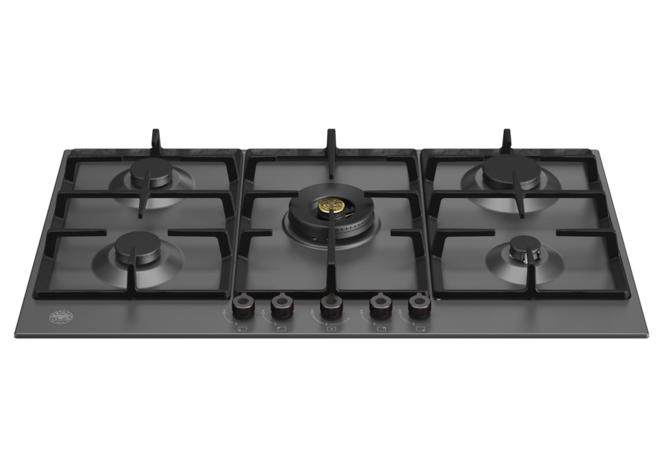 Matt black gas hob, 90 cm, Professional - Bertazzoni in the group Barbecues, Stoves & Ovens / Stoves / Gas & induction hobs at KitchenLab (1403-20786)