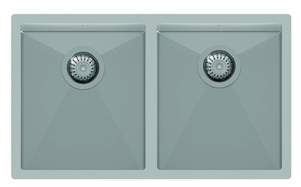Edelstahl-Doppelspüle 760 x 450 mm in der Gruppe Kücheneinrichtung / Waschbecken bei The Kitchen Lab (1416-12568)