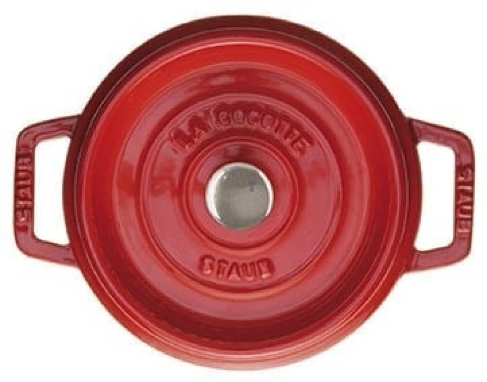 Staub Red Grenadine Enameled Cast Iron 12 Square Grill Pan Skillet / No  Lid - Waterfront Online
