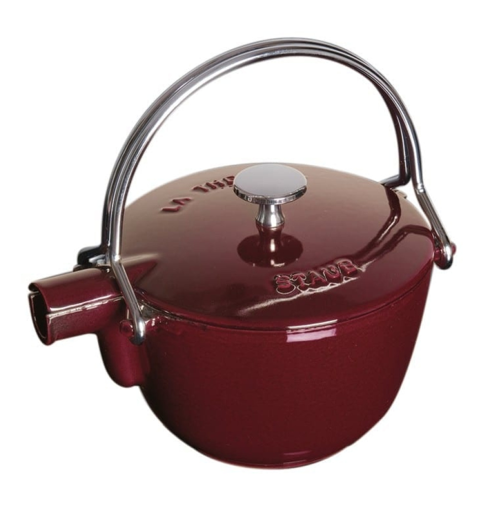 Cast iron teapot, 1.15 litres, grenadine - Staub in the group Tea & Coffee / Tea / Teapots at KitchenLab (1418-13029)