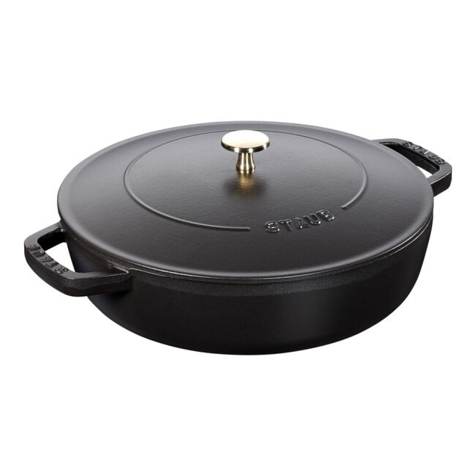 Sauteuse, Chistera, Noire - Staub - 28 cm dans le groupe Cuisine / Poêle à frire / Sauteuse l\'adresse The Kitchen Lab (1418-13072)