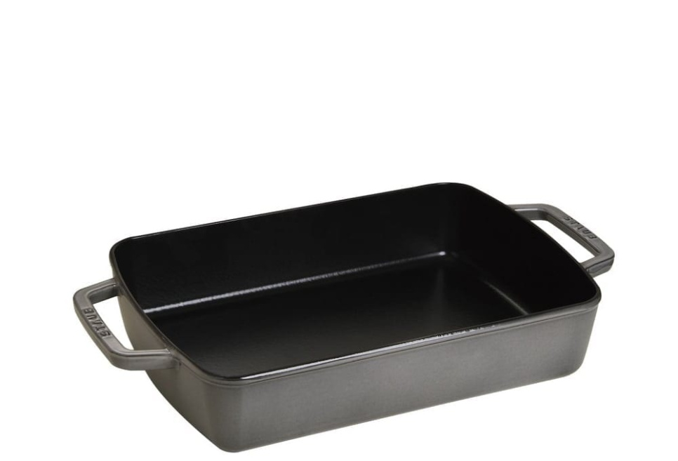 Cast iron baking dish, 30x20 cm, grey - Staub in the group Cooking / Oven dishes & Gastronorms / Oven tins at KitchenLab (1418-13097)
