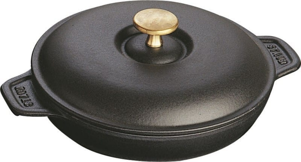 Round bowl with lid, cast iron, 20cm, Black in the group Cooking / Oven dishes & Gastronorms / Oven tins at KitchenLab (1418-13105)