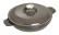 Round bowl with lid, cast iron, 20cm, Grey