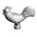 Metal knob for Staub cast iron pan - various figures - Chicken