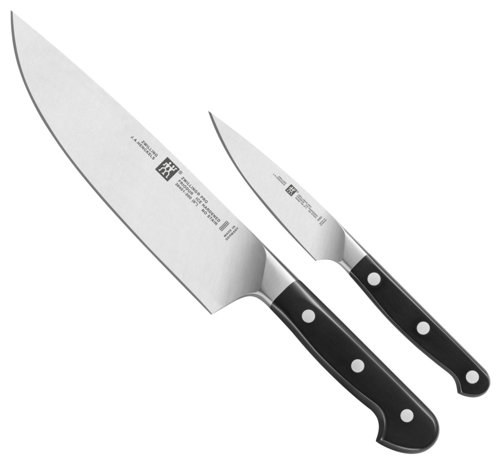 Set de couteaux Couteau de chef + Couteau d\'office - Zwilling Pro dans le groupe Cuisine / Couteaux de cuisine / Set de couteaux l\'adresse The Kitchen Lab (1418-14094)