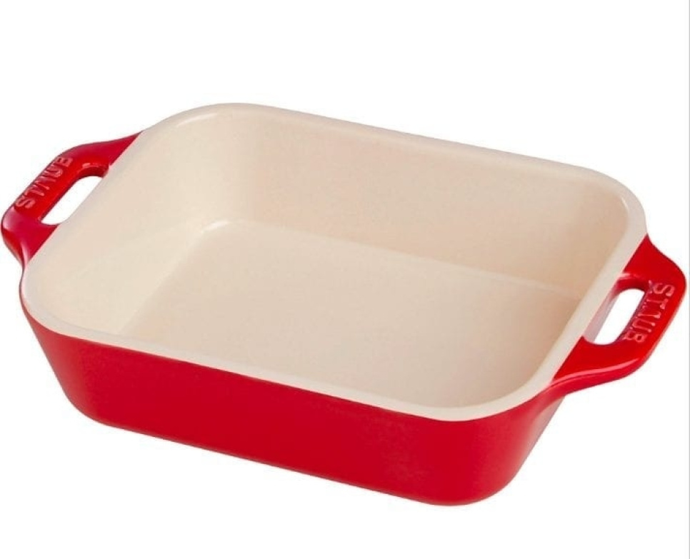 Rectangular shape, red - Staub in the group Cooking / Oven dishes & Gastronorms / Oven tins at KitchenLab (1418-17388)