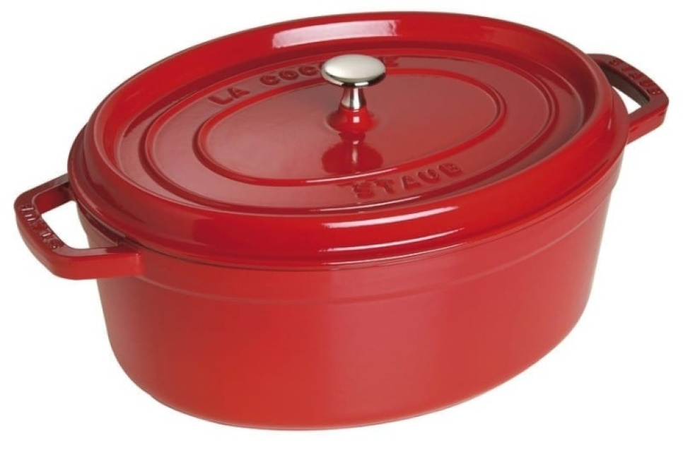 Oval cast iron pan, Red - Staub in the group Cooking / Pots & Pans / Pots at KitchenLab (1418-17418)