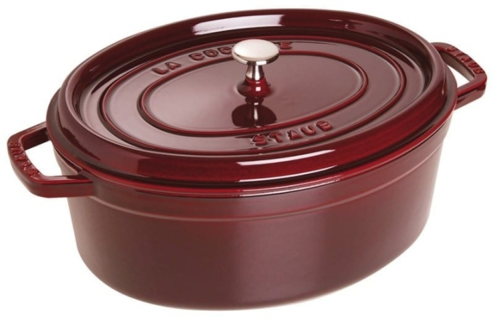 Oval cast iron pan, Grenadine - Staub in the group Cooking / Pots & Pans / Pots at KitchenLab (1418-17423)