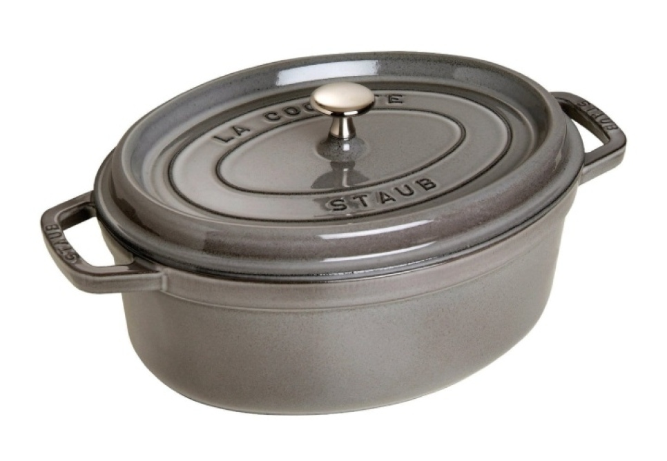 Oval cast iron pan, grey - Staub in the group Cooking / Pots & Pans / Pots at KitchenLab (1418-17424)