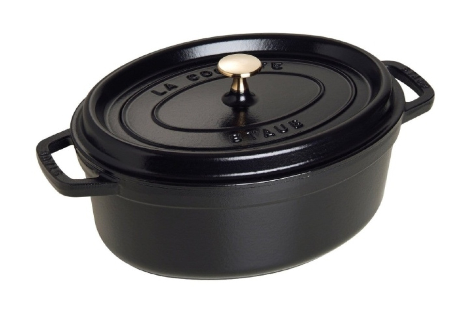 Oval cast iron pan, Black - Staub in the group Cooking / Pots & Pans / Pots at KitchenLab (1418-17425)