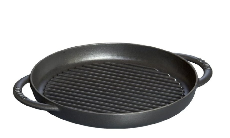 Cast iron Griddle pan, round - Staub in the group Cooking / Frying pan / Grill pans at KitchenLab (1418-17591)