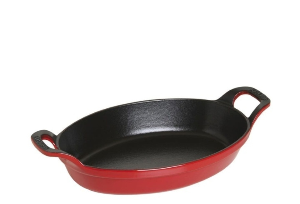Oval baking dish in cast iron, red - Staub in the group Cooking / Oven dishes & Gastronorms / Oven tins at KitchenLab (1418-17594)