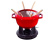 Fonduetopf rot, 20 cm - Staub