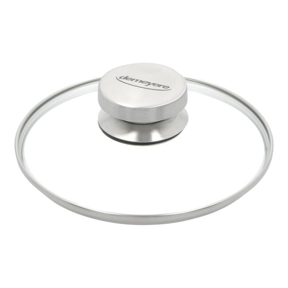 Couvercle en Verre avec Bouton en Acier, Specialties - Demeyere dans le groupe Cuisine / Casseroles et poêles / Accessoires et couvercles l\'adresse The Kitchen Lab (1418-21917)