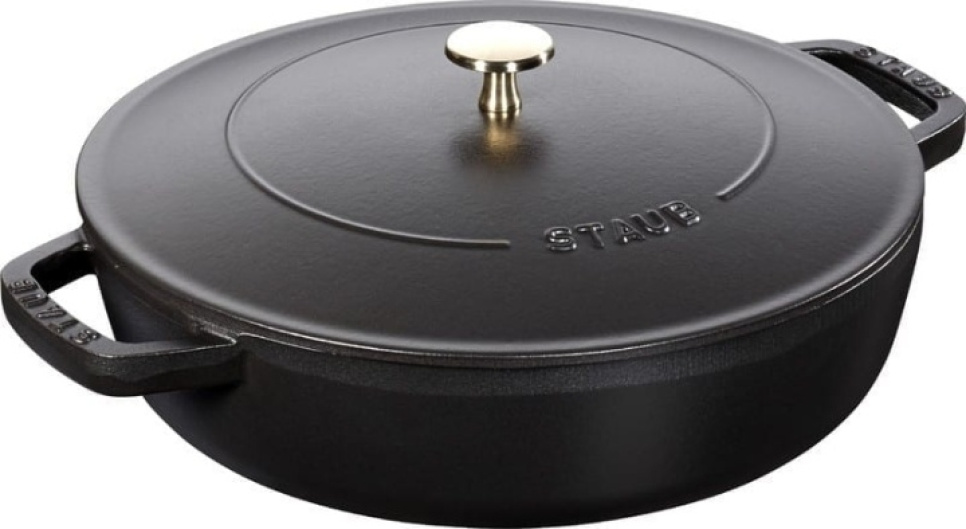 Christera sauté pan, black - Staub in the group Cooking / Frying pan / Sauteuse at KitchenLab (1418-24304)