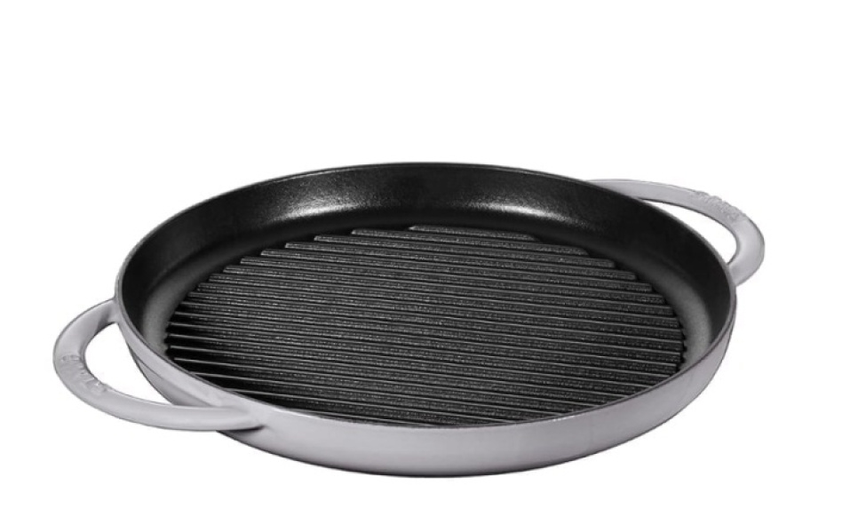 Griddle pan in cast iron, grey, round - Staub in the group Cooking / Frying pan / Grill pans at KitchenLab (1418-24317)