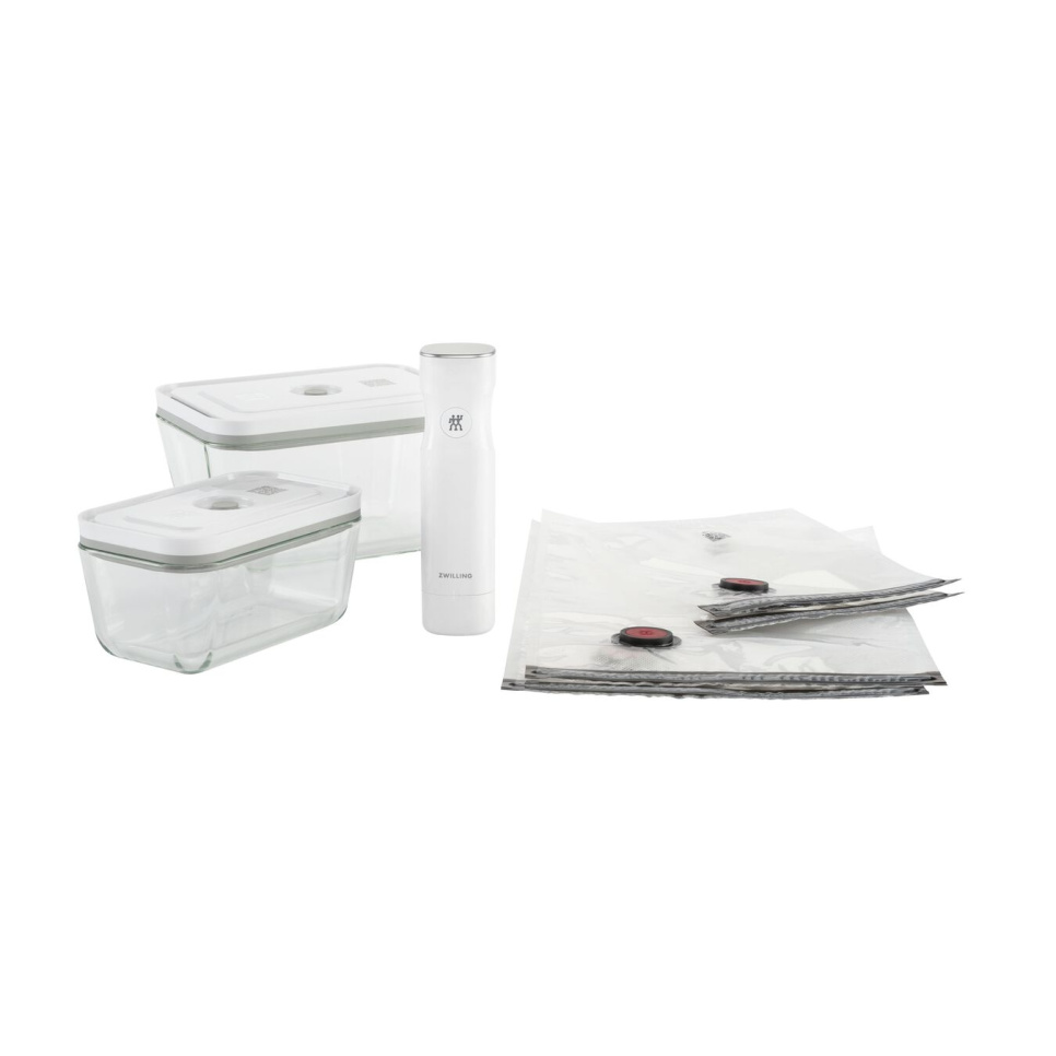 Kit de démarrage complet Fresh & Save, pompe à vide électrique, sacs et pots en verre - Zwilling dans le groupe Électroménager / Autre Électroménager / Appareils de mise sous vide l\'adresse The Kitchen Lab (1418-27404)