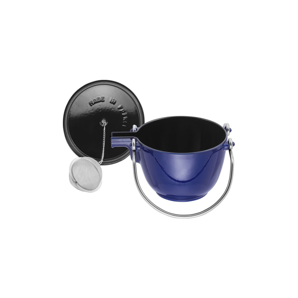 Teapot in cast iron, 1.15 liters, blue - Staub