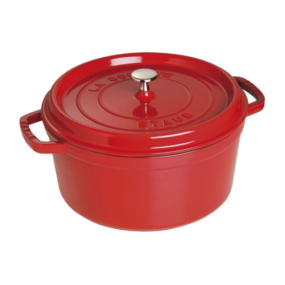 Cocotte en Fonte Émaillée, Rouge - Staub dans le groupe Cuisine / Casseroles et poêles / Casseroles l\'adresse The Kitchen Lab (1418-36385)