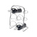 Pisa Wine rack for 6 bottles, chrome - Hahn