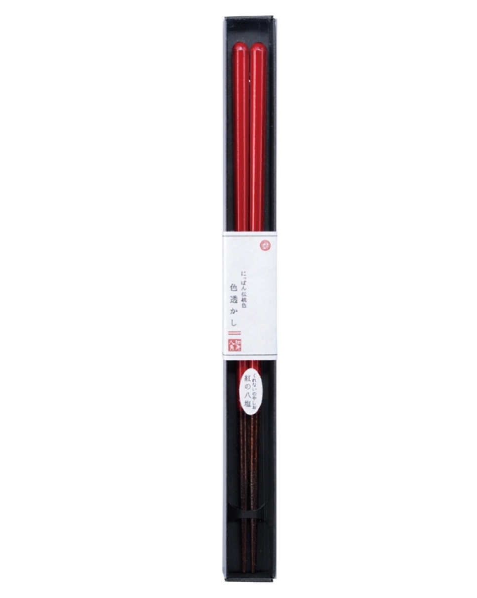 Chopsticks, Irosukashi Kurenaino Yashio Red - Kawai