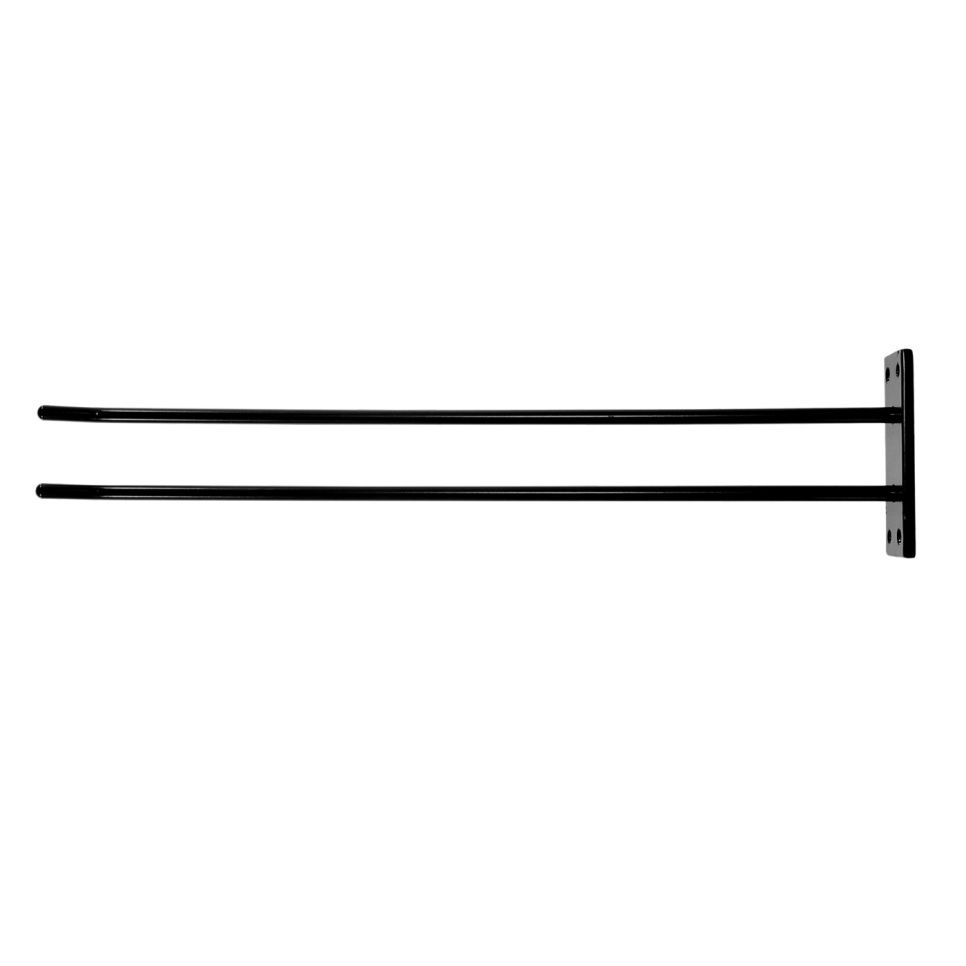 Glasbügel für die Wandmontage - Schwarz, 4 Gläser - Hippie de Luxe