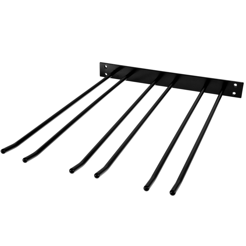Glass hanger for wall mounting - black, 12 pcs glass - Hippie de Luxe in the group Kitchen interior / Interior - Glass hangers at KitchenLab (1422-27543)