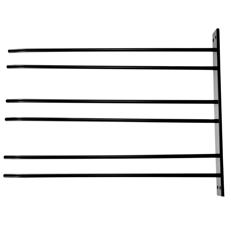 Glass hanger for wall mounting - black, 12 pcs glass - Hippie de Luxe