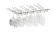 Glass hanger for roof mounting - silver, 15 glasses - Hippie de Luxe