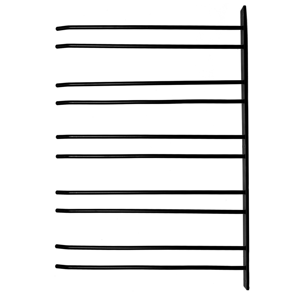 Glass hanger for wall mounting - black, 15 glasses - Hippie de Luxe