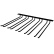 Glass hangers for wall mounting - silver, 20 glasses - Hippie de Luxe