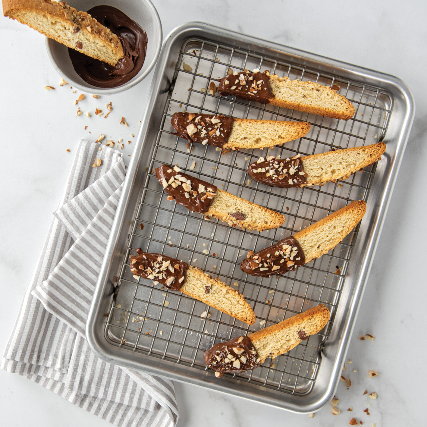 Baking sheet in with oven safe grid, quarter sheet, Naturals Nordic