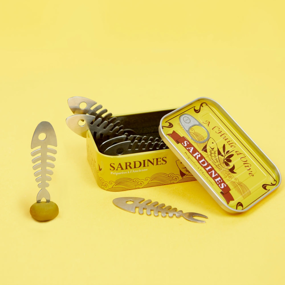 Snack Forks, Sardines, 6-pack - Balvi