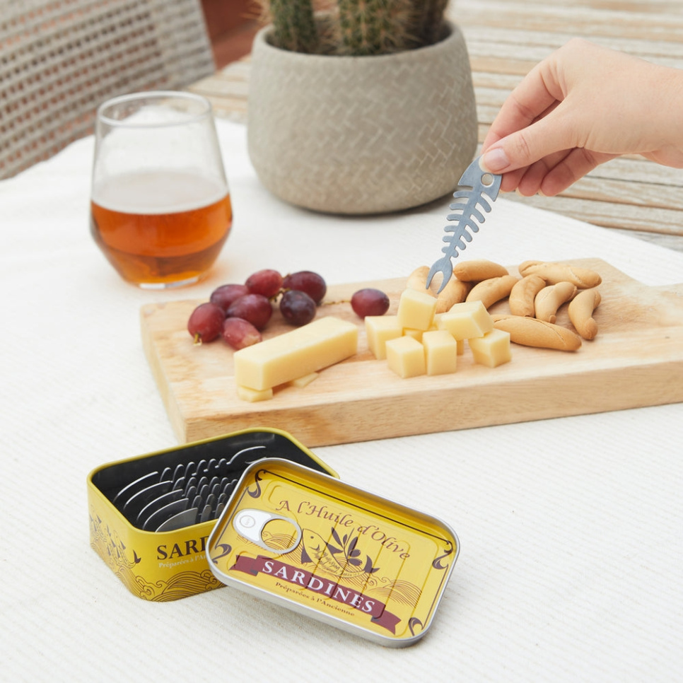 Snack Forks, Sardines, 6-pack - Balvi