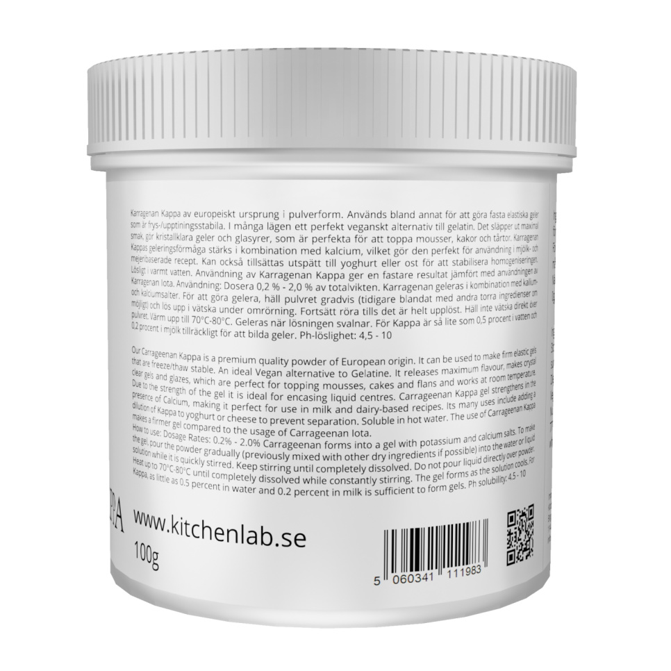Carrageenan Kappa (E407) - The Kitchen Lab