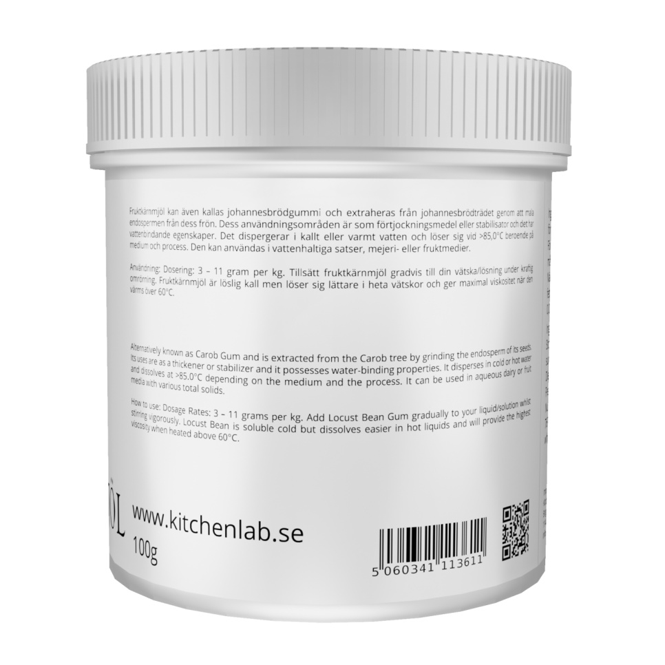 Fruit kernel flour (E410) Special Ingredients Shop online KitchenLab