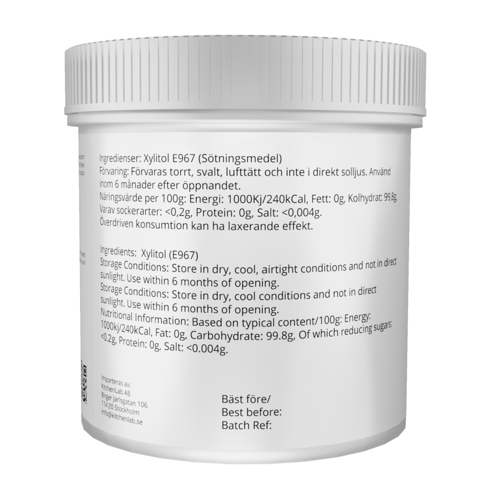 Xylitol, (E967) 100 g - The Kitchen Lab