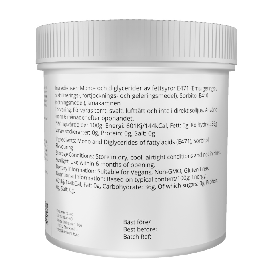 Silk Gel (E471) - The Kitchen Lab