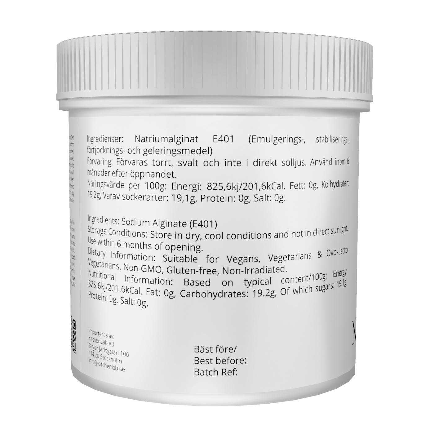 75g Calcium Chloride Powder E509 + 75g Sodium Alginate E401 Molecular  cuisine