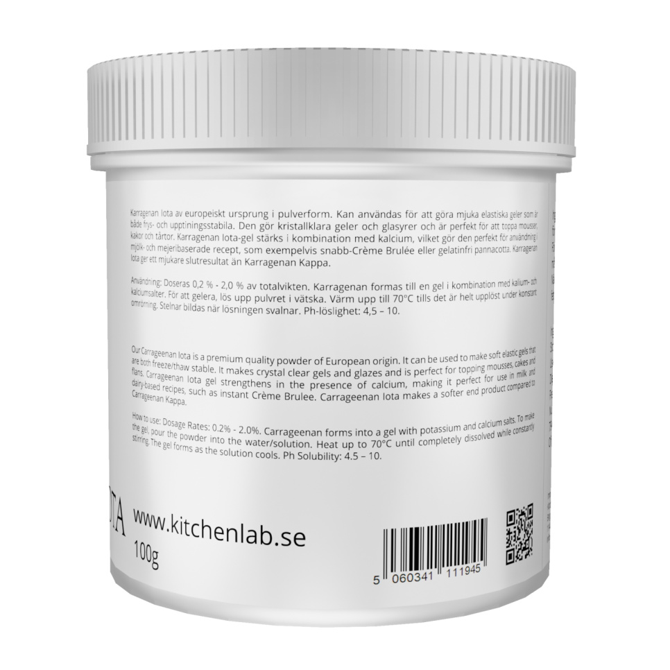 Carrageenan Iota (E407a) - The Kitchen Lab