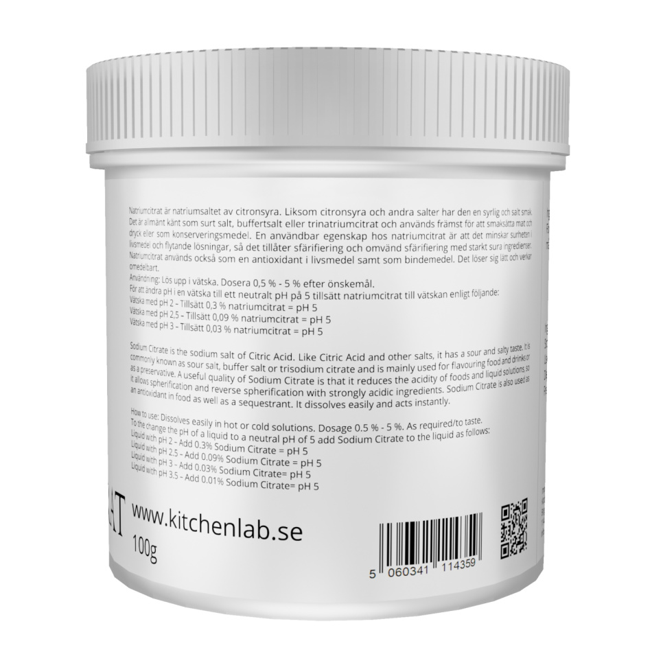 Sodium citrate (E331) - The Kitchen Lab