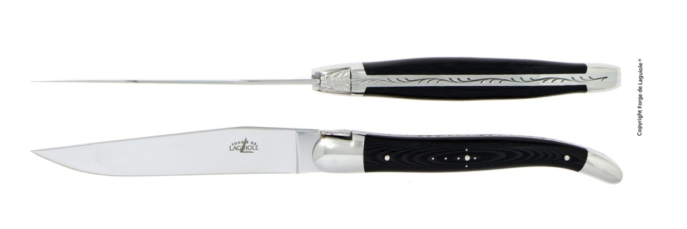Knife and fork, walnut handle, polished, Tradition - Forge de Laguiole in the group Table setting / Cutlery / The cutlery at KitchenLab (1446-13143)