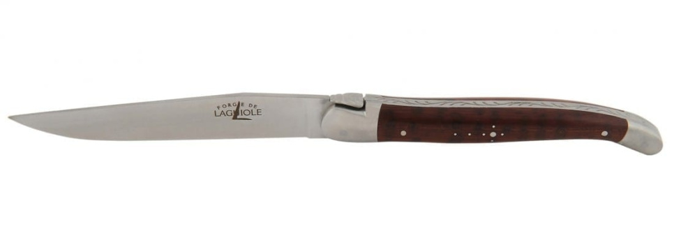 Two knives, Snakewood handle, polished, Tradition - Forge de Laguiole