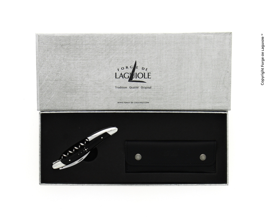 Dark Horn Sommelier Knife, polished, Tradition - Forge de Laguiole